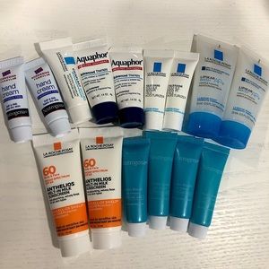 15pc SAMPLE SIZED products. La Roche Posay, Hydroboost, Melt in Milk 60, etc